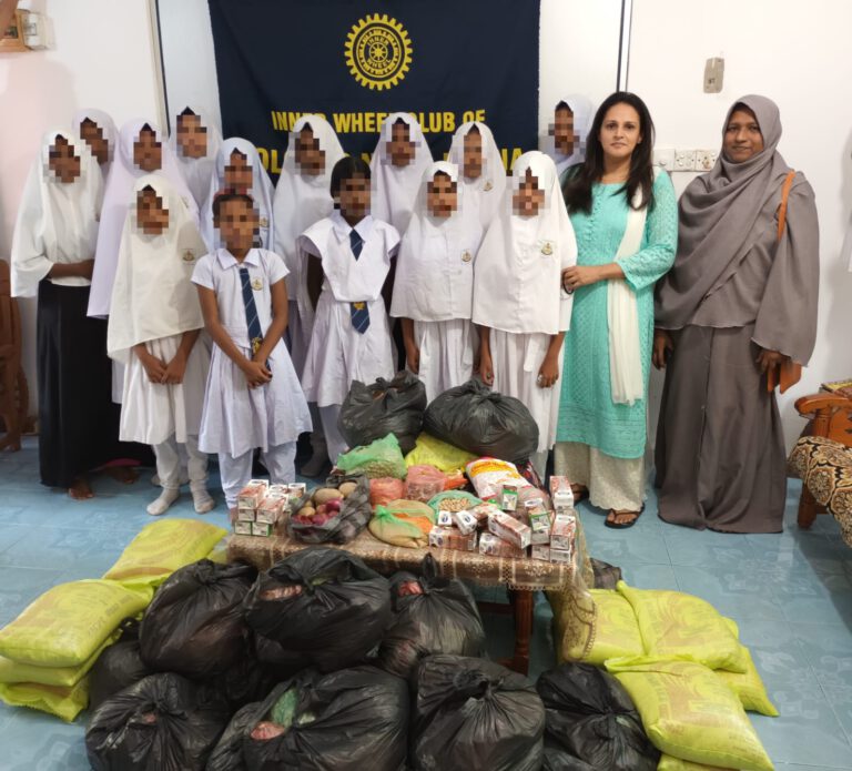 Donation of packs of nutrition