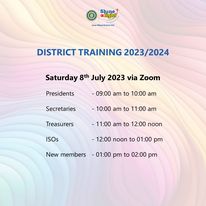 District Training 2023/2024