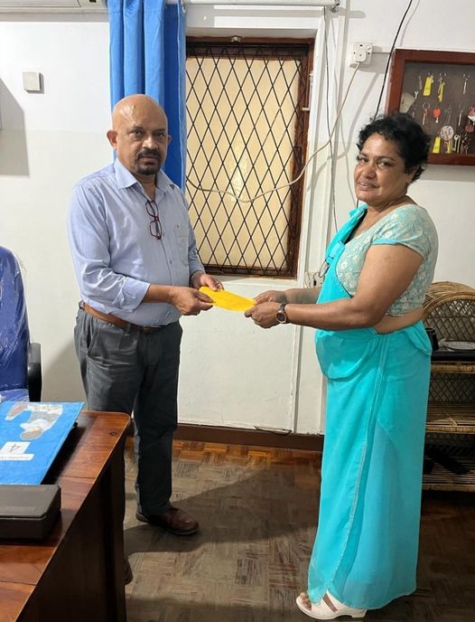 Donation of monthly allowance